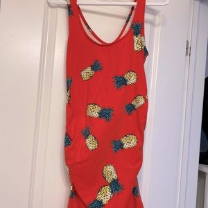 Fitted summer maternity dress
